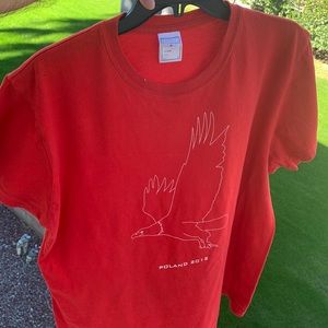 Medium size red shirt